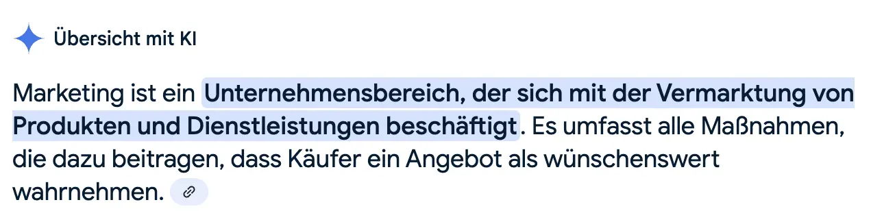 AI Übersicht mit KI