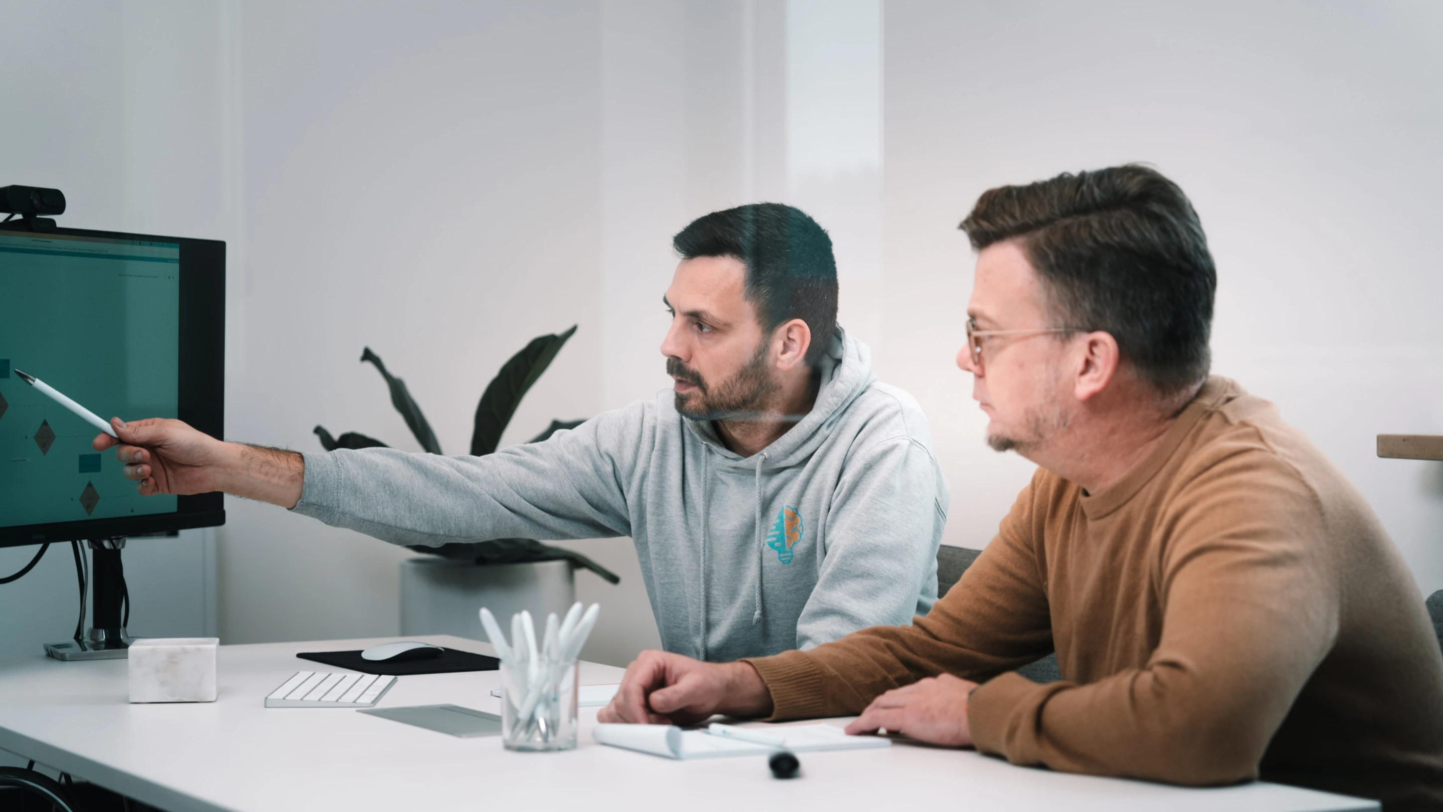 Florian Bobek im Kundengespräch