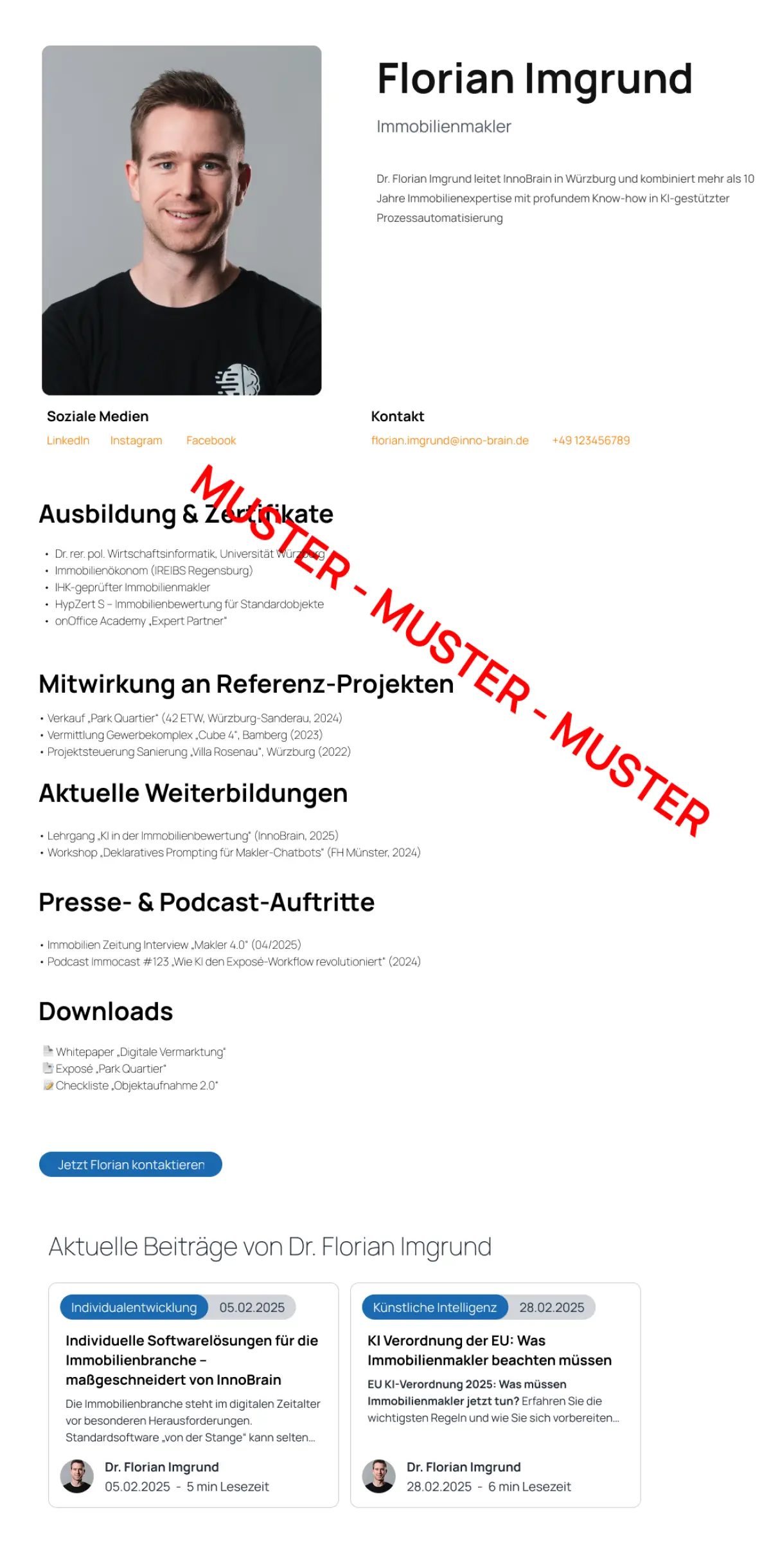 Warum Autorenseiten Ihre Website stärken – mehr Vertrauen & Sichtbarkeit für Immobilienmakler