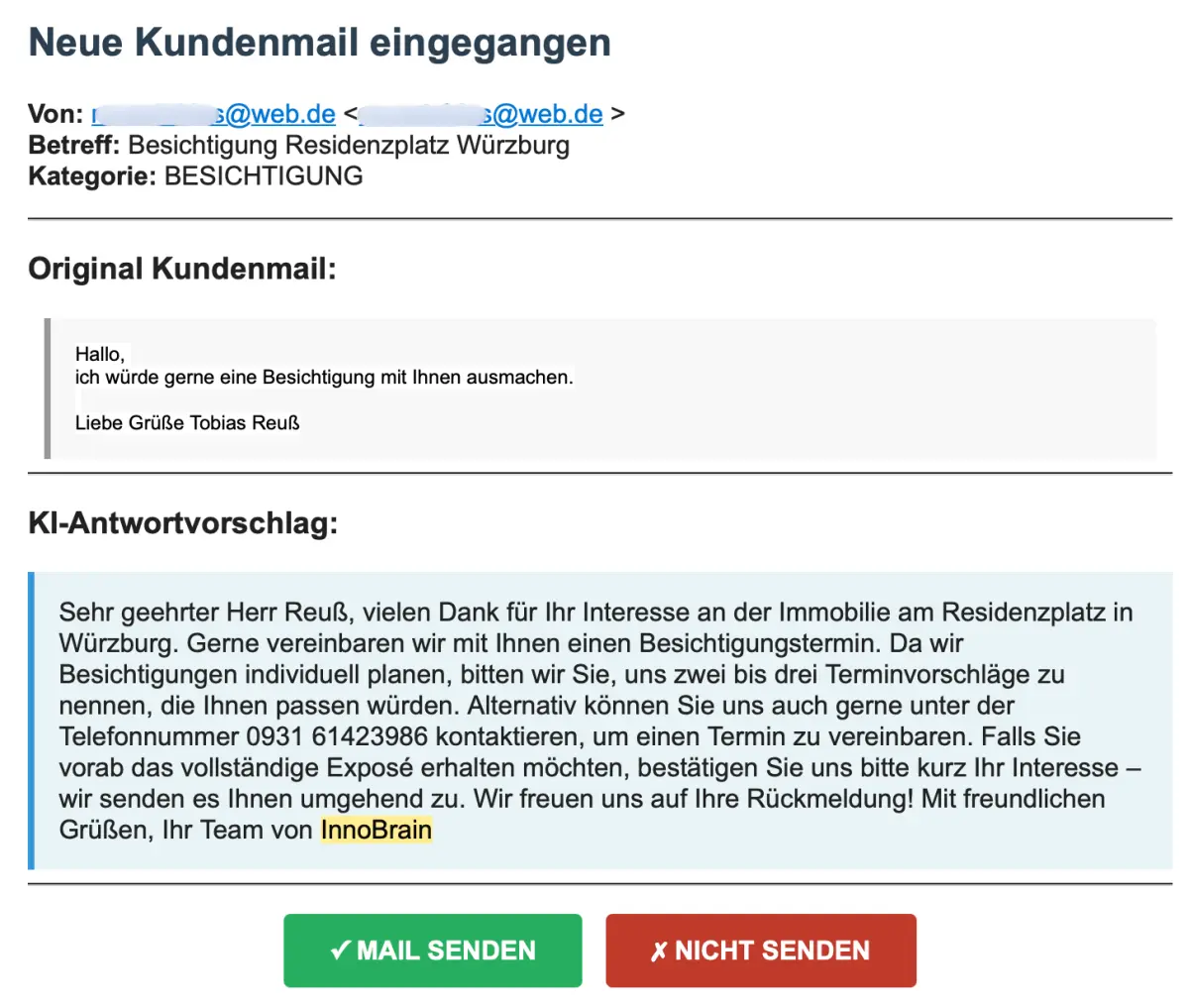 Zeit sparen bei Standard-Mails mit KI-Hilfe
