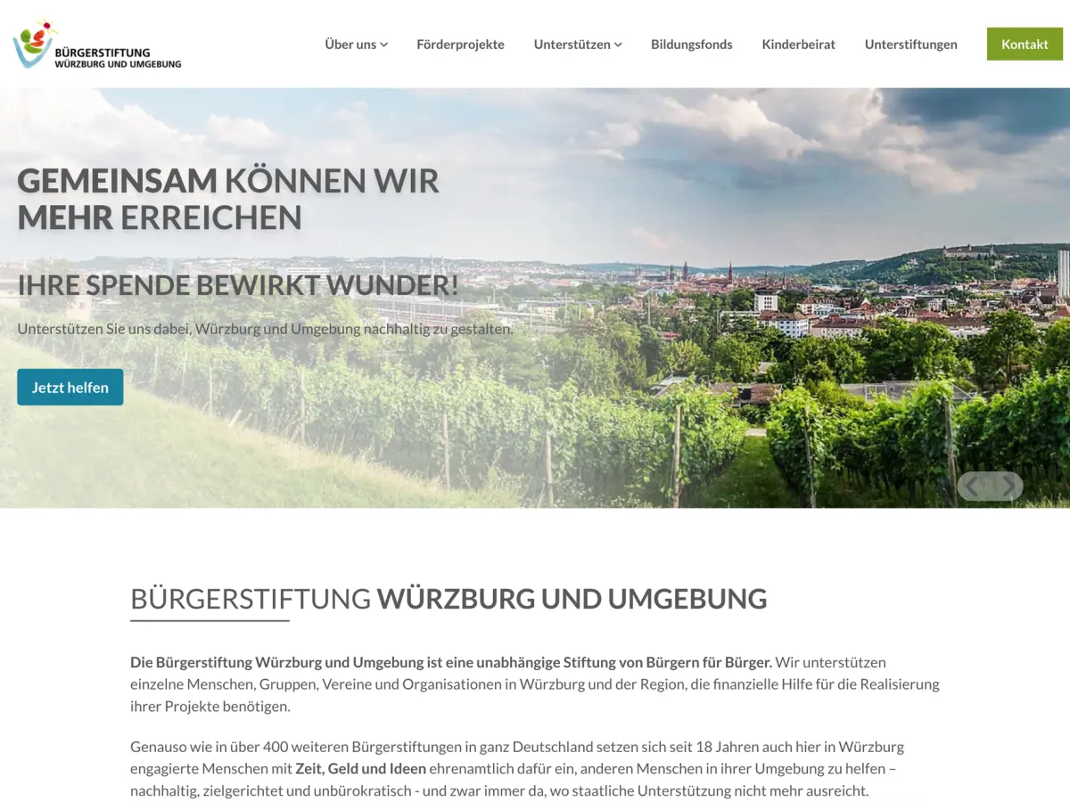 Bürgerstiftung Würzburg und Umgebung