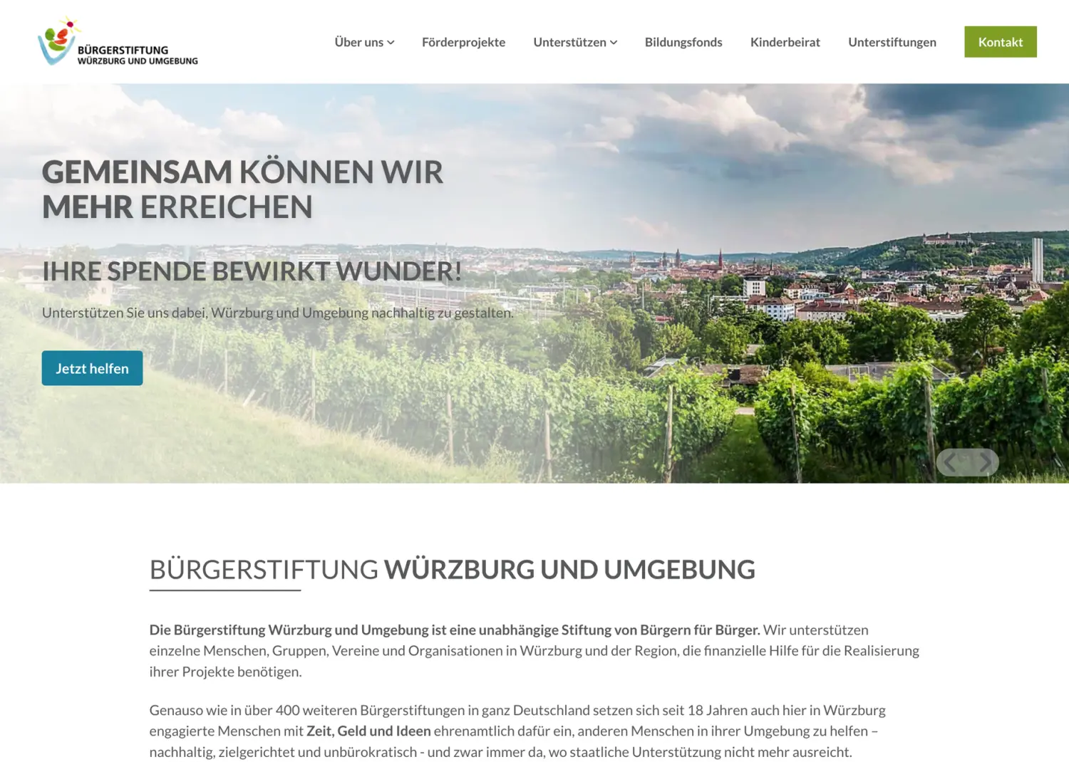 Bürgerstiftung Würzburg und Umgebung