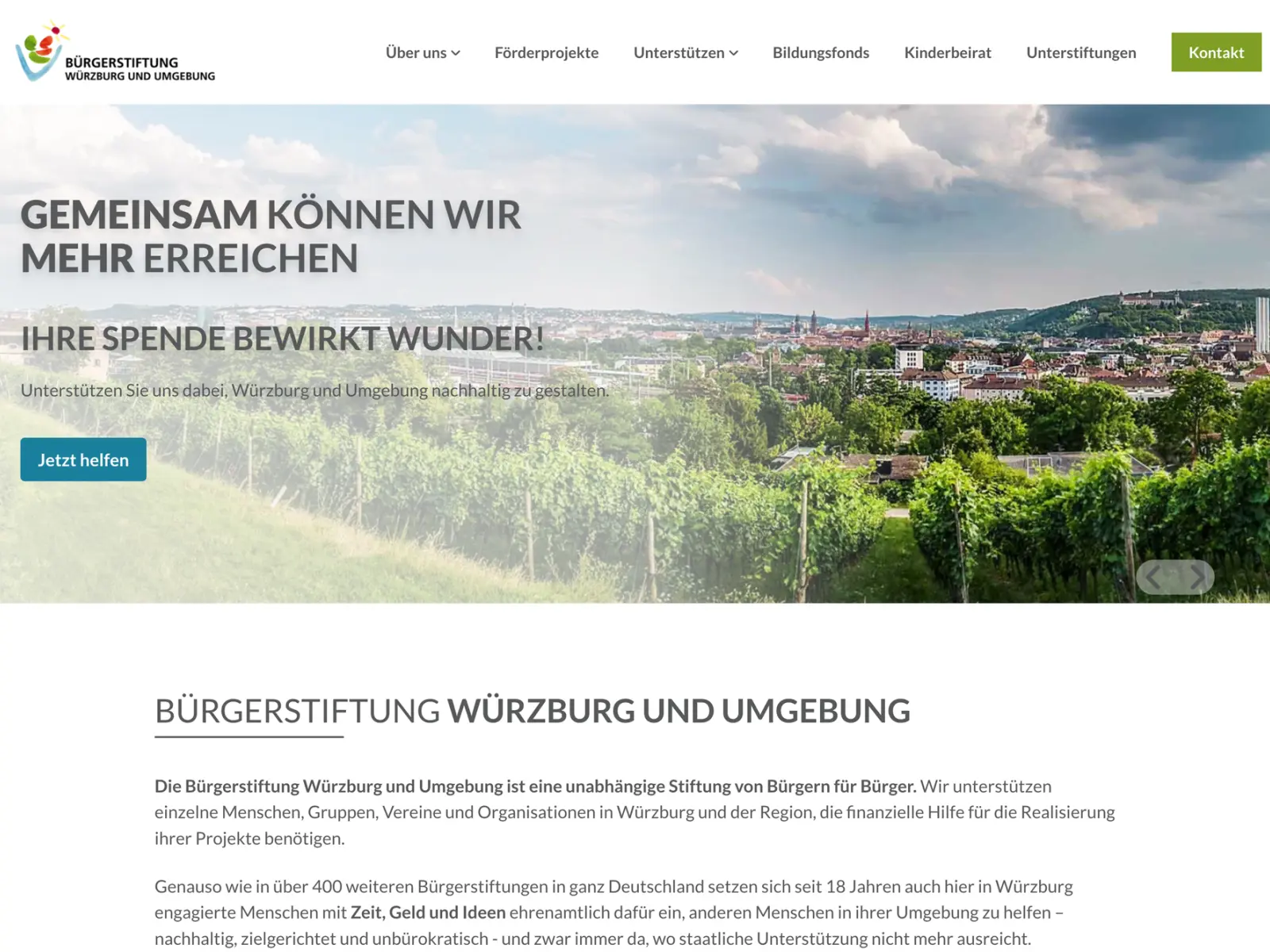 Bürgerstiftung Würzburg und Umgebung